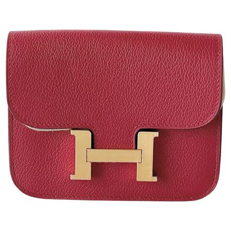 hermes constance rouge grenat|hermes constance wallet size.